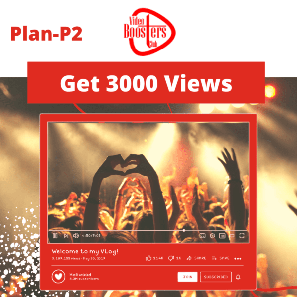 YouTube Video Promotion P2 for 3000 Views