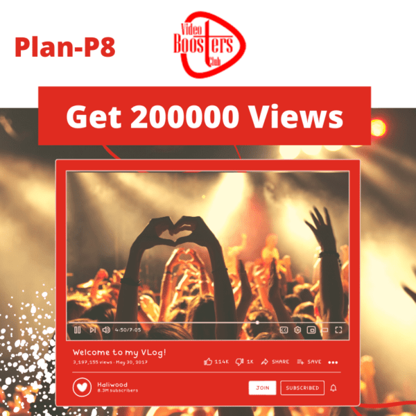 YouTube Video Promotion P8 for 200000 Views